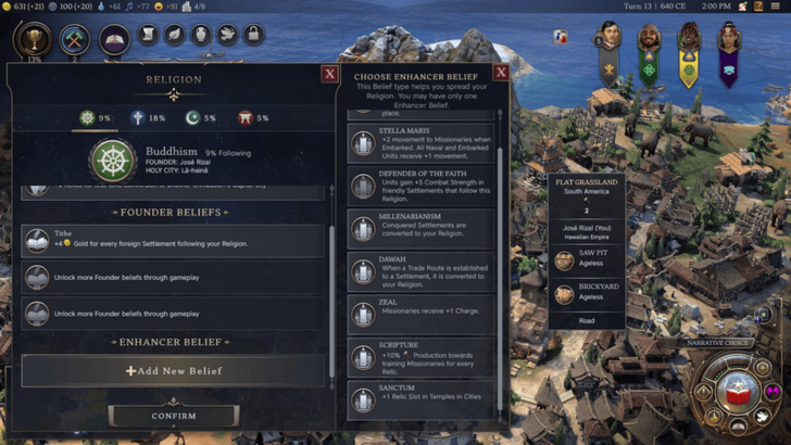 Civ 7 - Enhancer Beliefs