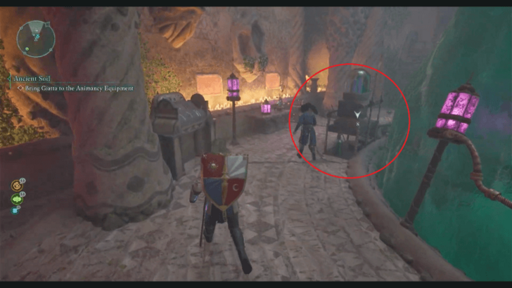 Bring Giatta to the Animancy Equipment