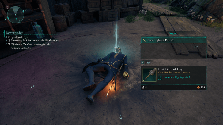 Avowed - Last Light of Day Location