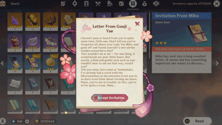 Accept the Invitation Letter