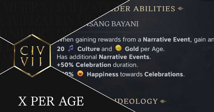 Civ7 - X Per Age