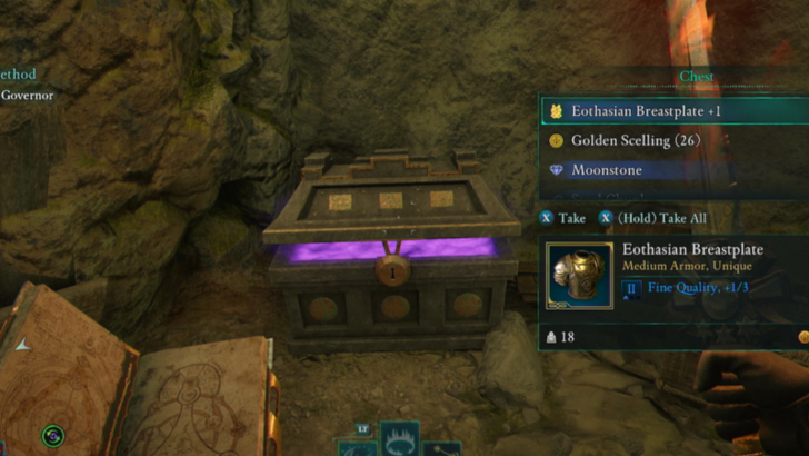 Avowed - Eothasian Breastplate Location in Emerald Stair