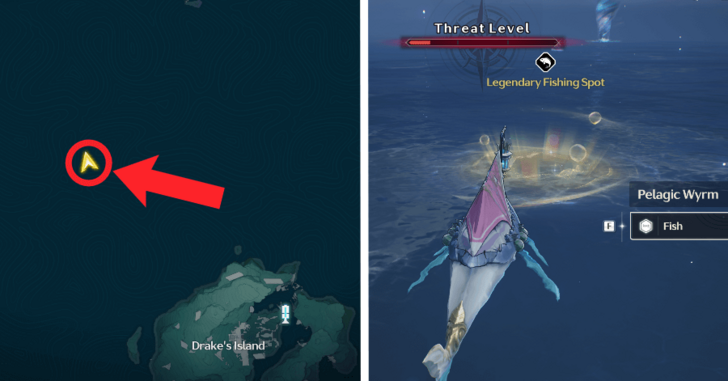 Pelagic Wyrm Location