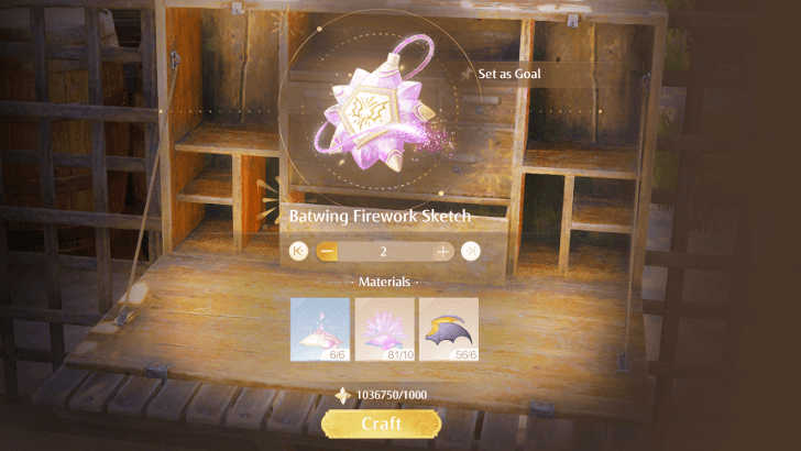 Craft a Total of Two 5-star Fireworks.png