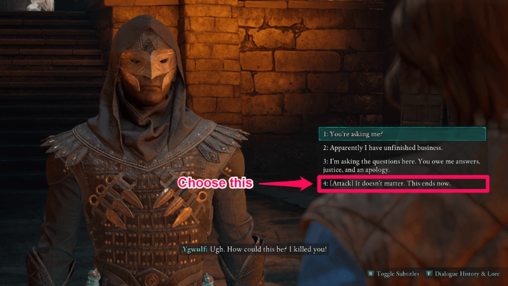 Avowed - Ygwulf Choice