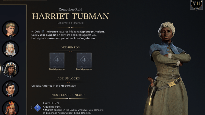 Civ 7 - Harriet Tubman