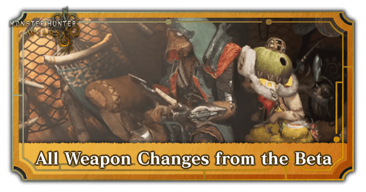Weapon Changes from the Beta