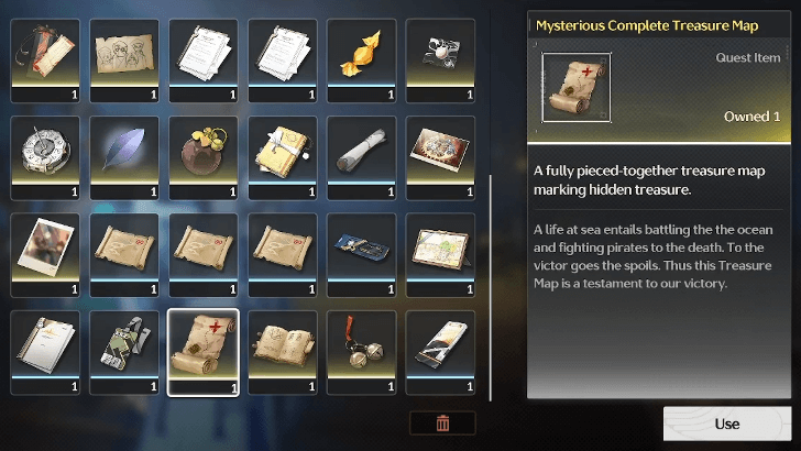 Mysterious Complete Treasure Map