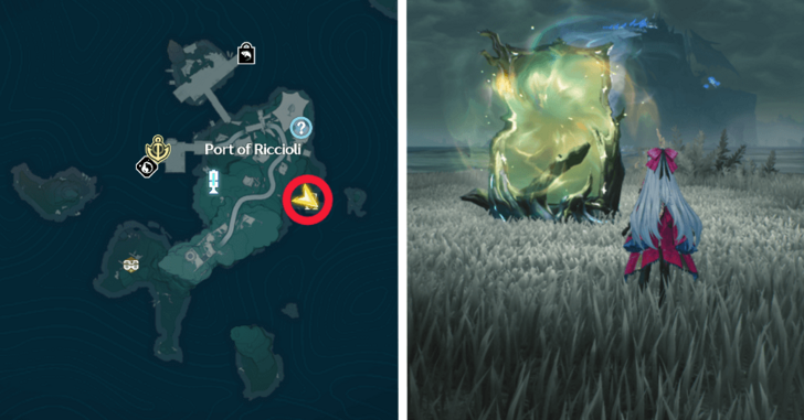 Wuthering Waves - Riccioli Islands Overflowing Palette Location 1