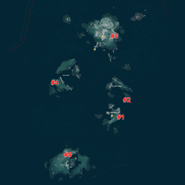Wuthering Waves - Riccioli Islands Overflowing Palette Flat Map