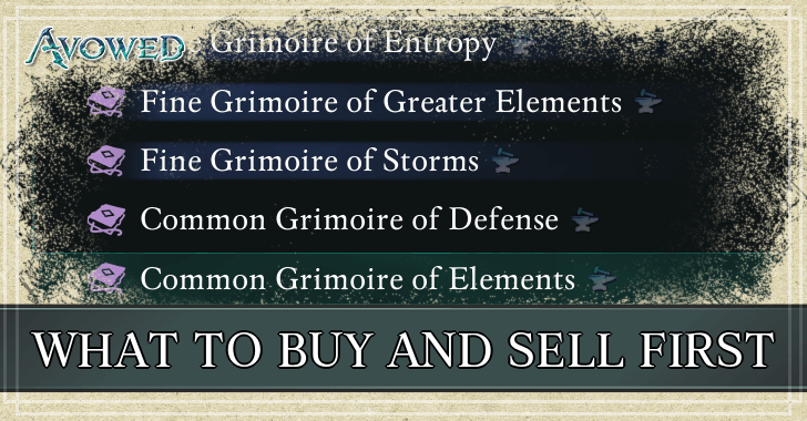 What to Buy and Sell First