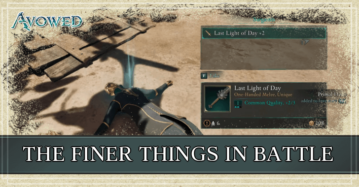 Avowed - The Finer Things in Battle