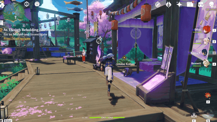 Go to Mizuki and Investigate