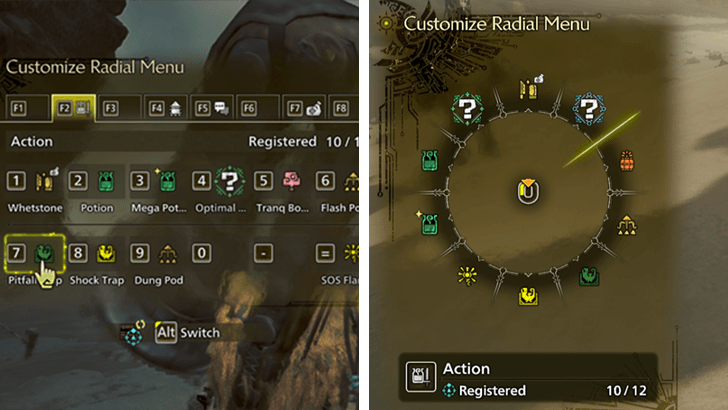 Custom Radial Menu Options