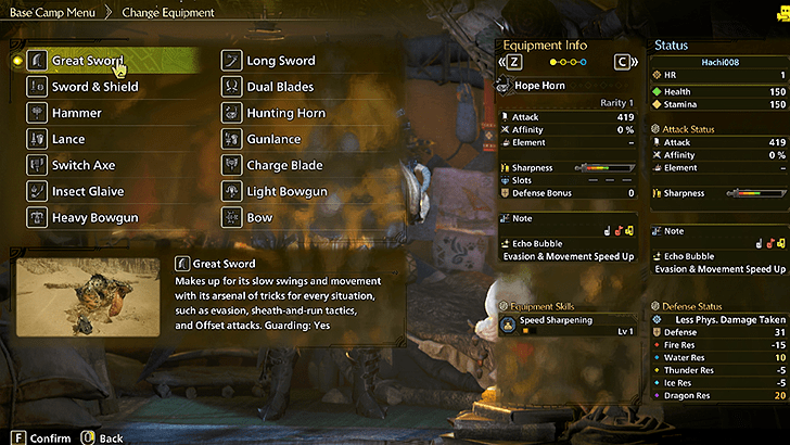 MH Wilds - Changing Weapons