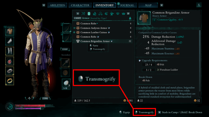 Avowed Transmogging Process