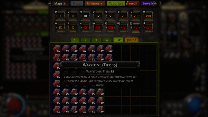 Path of Exile 2 - Map Stash Tab