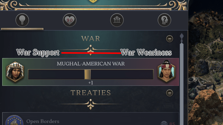 Civ 7 - War Support and War Weariness