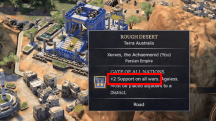 Civ 7 - War Support Gate