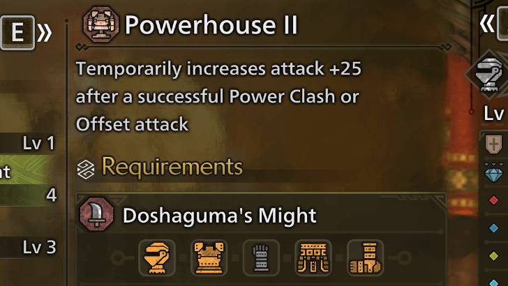 Armor Skills Attack Buff