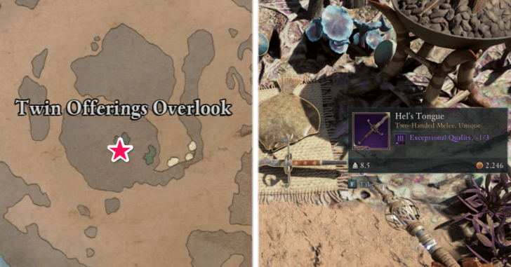 Avowed - Hel’s Tongue Location in Shatterscarp