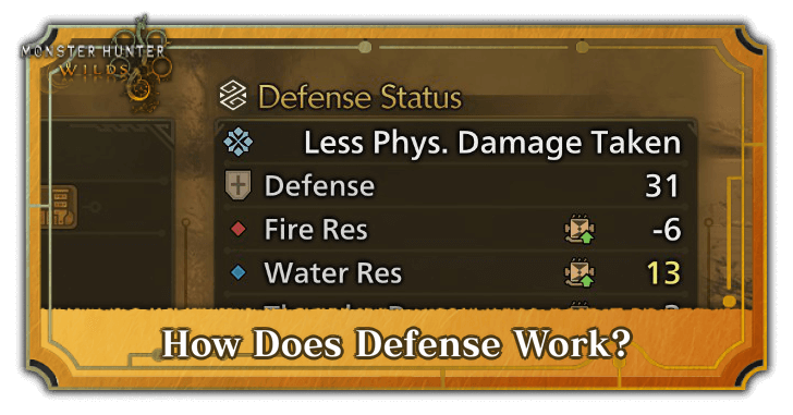 Monster Hunter Wilds - How Does Defense Work