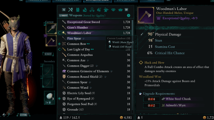 Avowed Exceptional Weapon