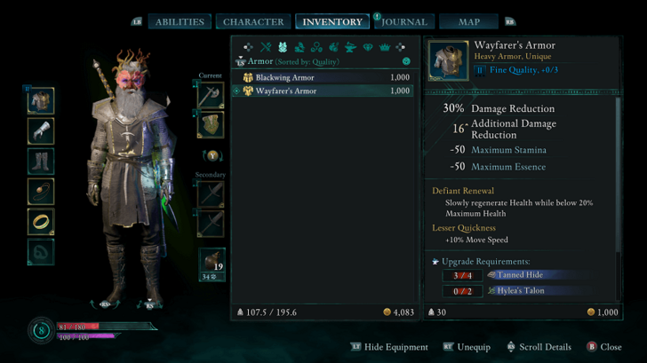 Wayfarer Armor Early