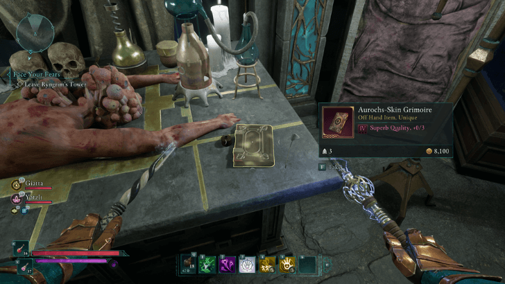 Avowed - Aurochs-Skin Grimoire Location in Shatterscarp