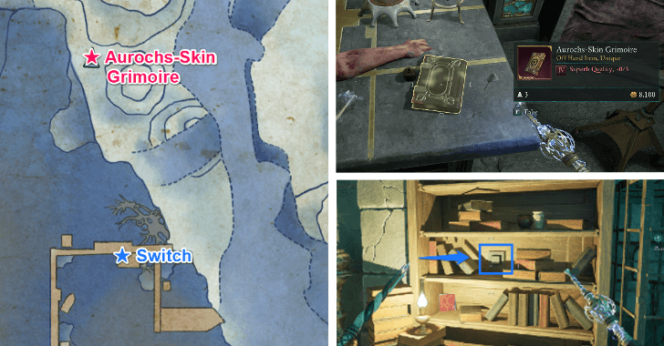 Avowed - Aurochs-Skin Grimoire Location