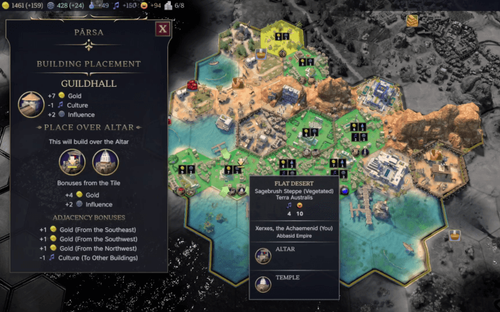 Overbuild an Altar in the Exploration Age