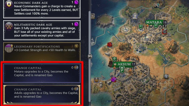 Civ 7 - Change Capital Legacy