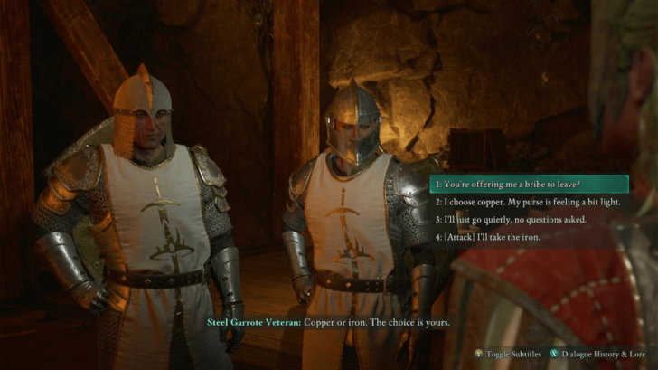 Talk to the Steel Garrote Soldiers