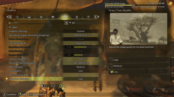 Monster Hunter Wilds Graphic Settings