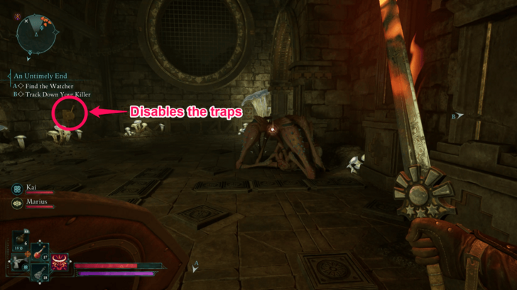 Pull the lever to disable the pressure plates