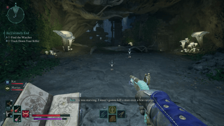 Proceed through the cave until you find a locked gate.png