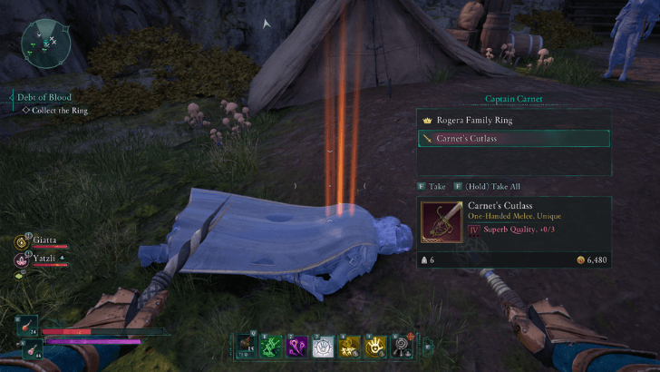 Avowed - Carnet’s Cutlass Location in Emerald Stair