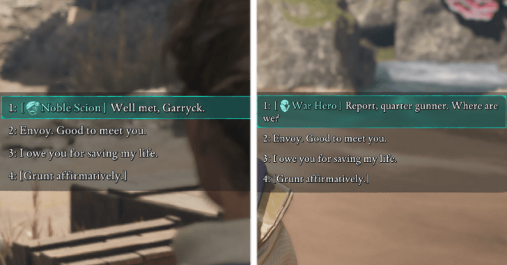 Avowed Background Specific Dialogue