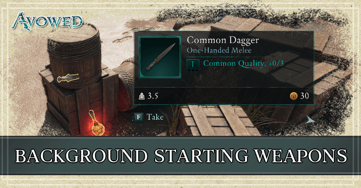 Background Starting Weapons