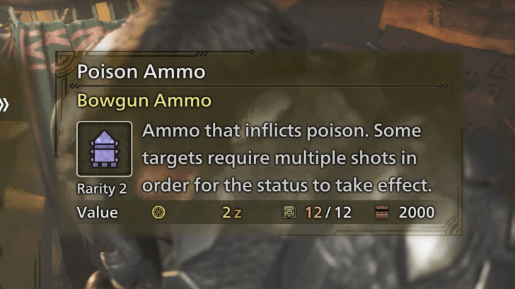 Poison Ammo Tooltip
