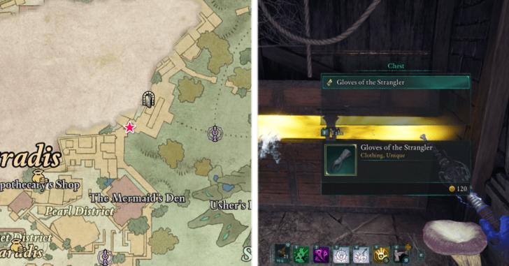 Avowed - Gloves of the Strangler Location