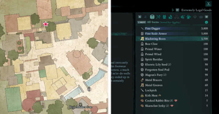 Avowed - Blackwing Boots Location