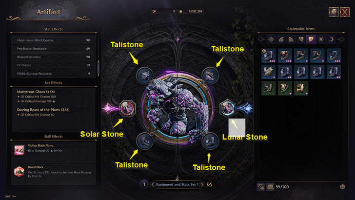 Throne and Liberty (TL) -  Artifact Set 1