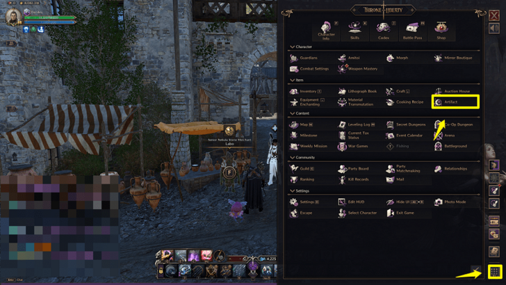 Throne and Liberty (TL) -  Artifact Equip