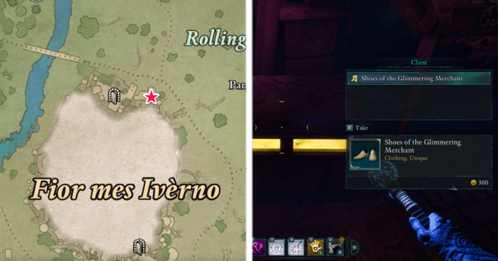 Avowed - Shoes of the Glimmering Merchant Location