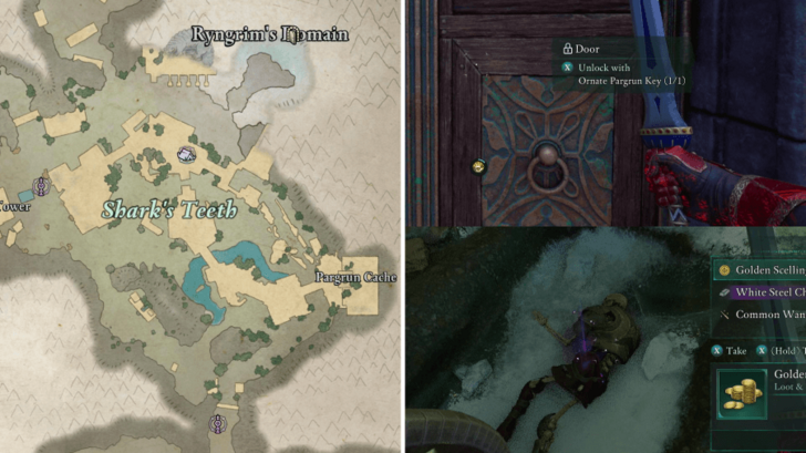 Ornate Pargrun Key Use Location