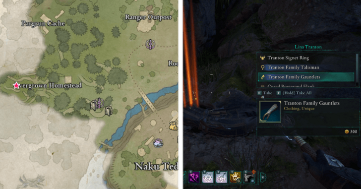 Avowed - Tranton Family Gauntlets Location