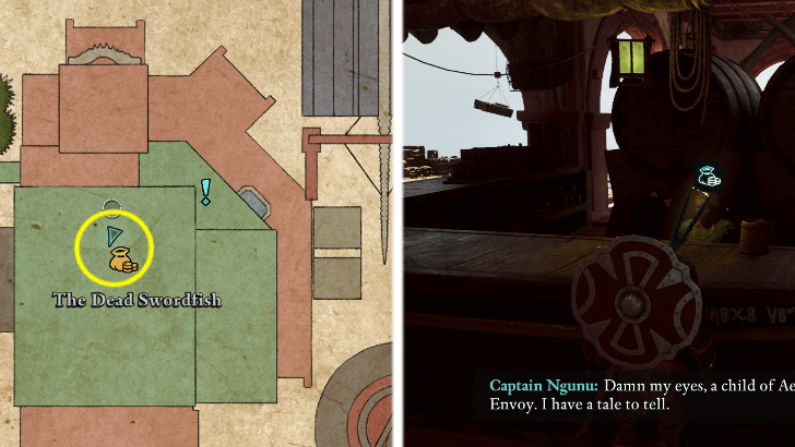 Avowed - Cinzia of The Dead Swordfish Merchant Location