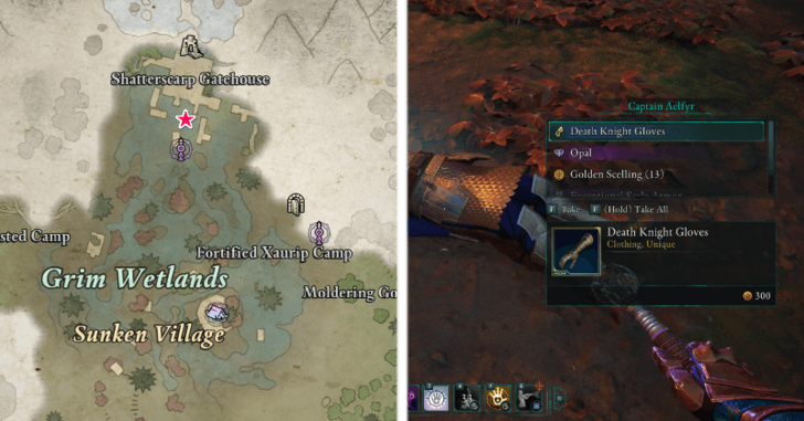 Avowed - Death Knight Gloves Location in Emerald Stair