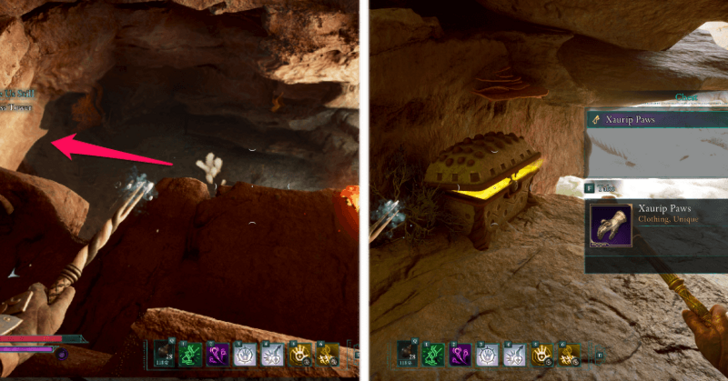 Avowed - Xaurip Paws Chest Location